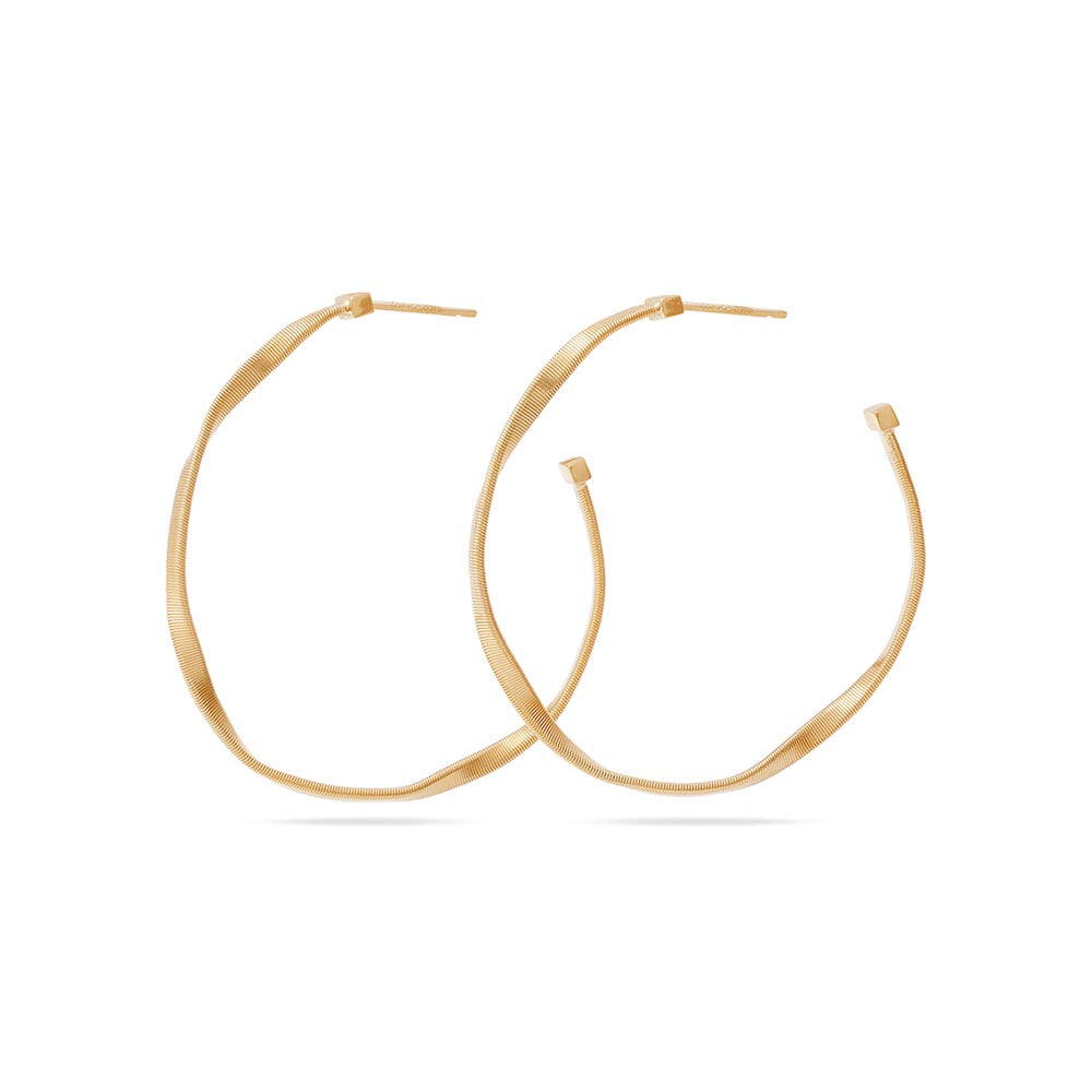 Marco Bicego Marrakech 18kt Yellow Gold Twist Hoop Earrings