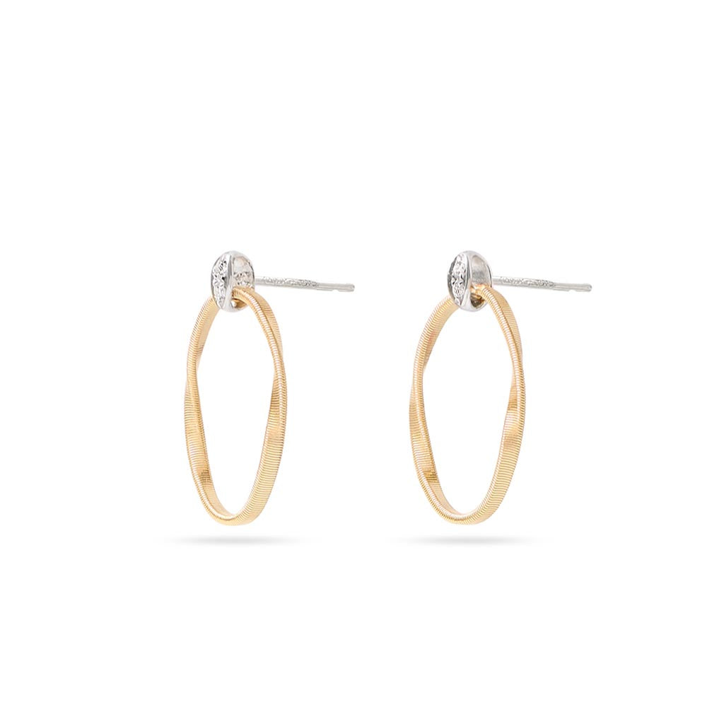 Marco Bicego Marrakech Onde Gold and Diamond Earrings
