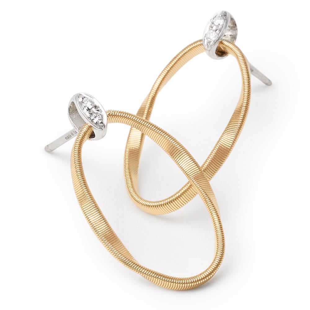 Marco Bicego Marrakech Onde Gold and Diamond Earrings