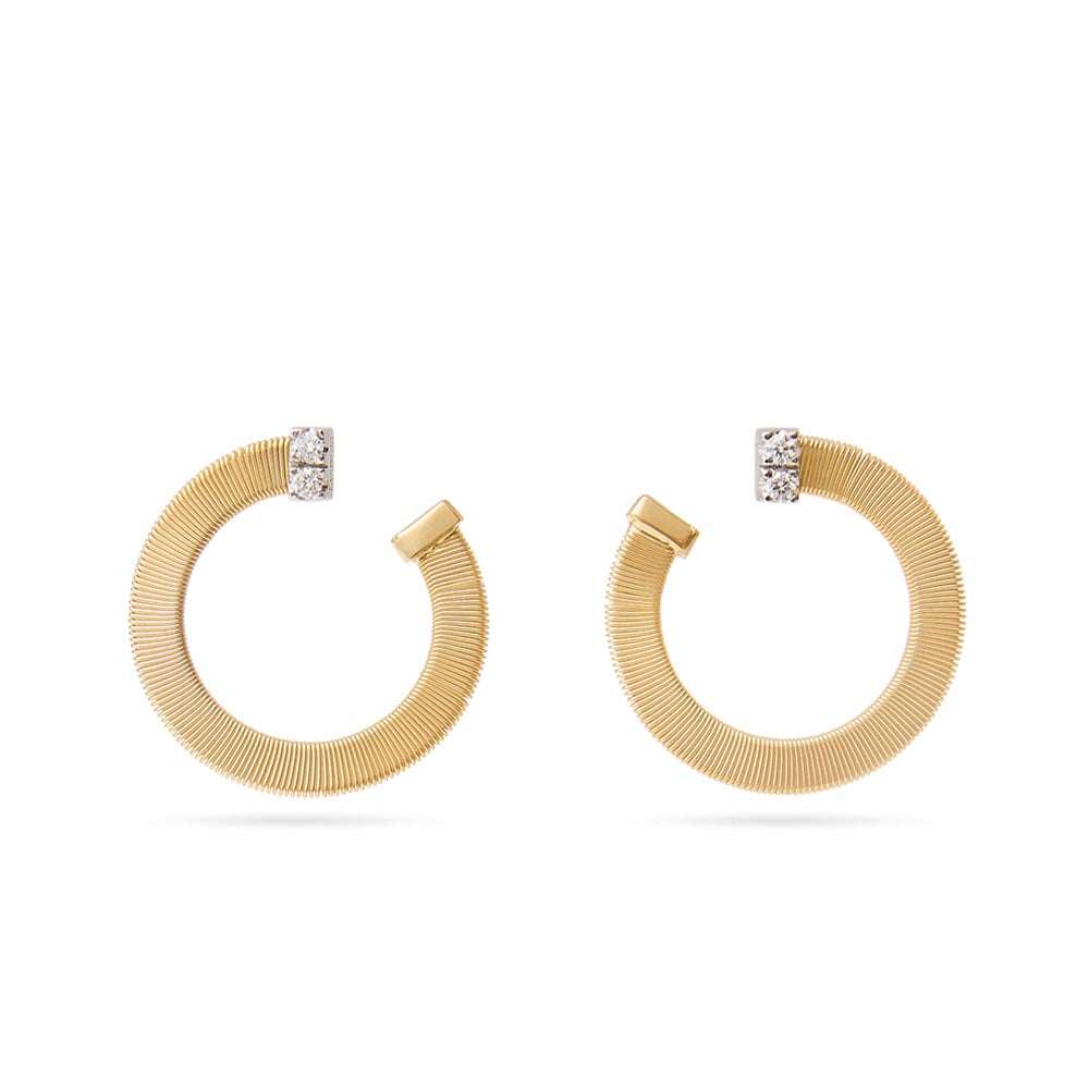 Marco Bicego Masai Yellow Gold and Diamond Earrings