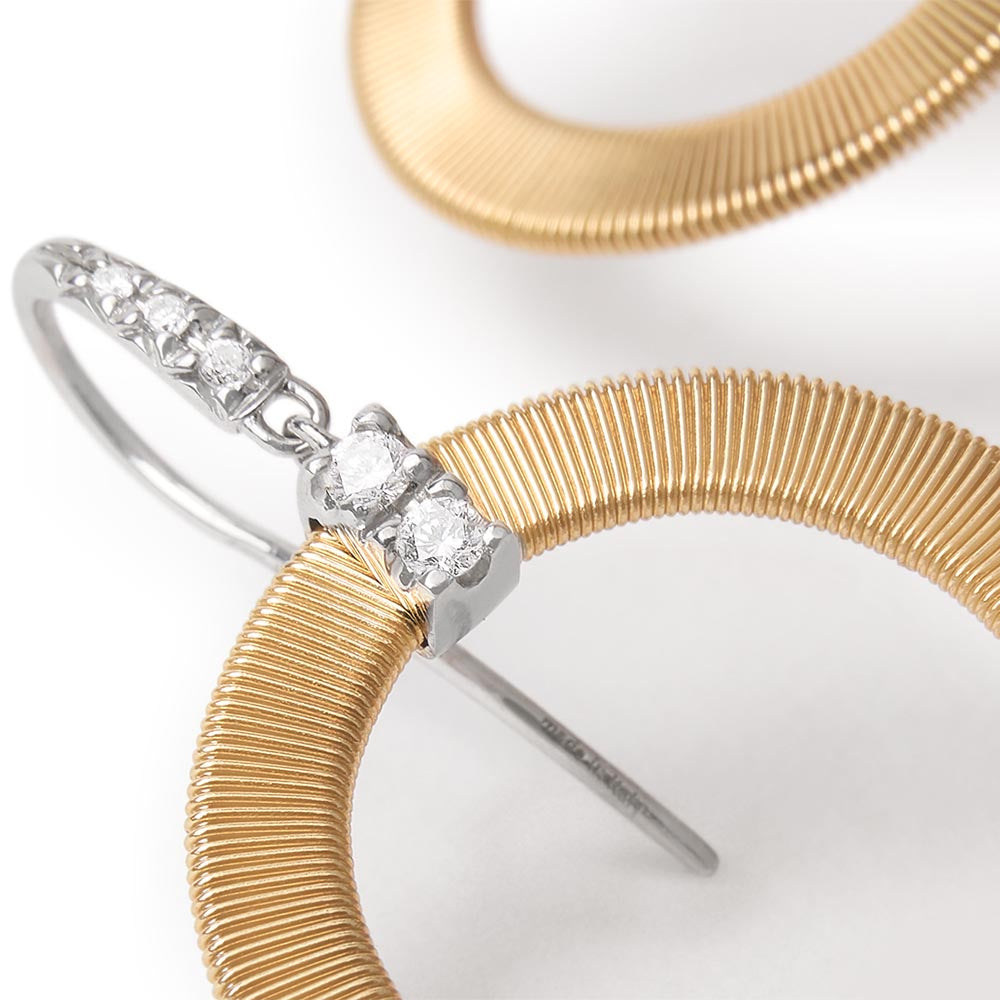 Marco Bicego Masai Yellow Gold Circle Drop Earrings