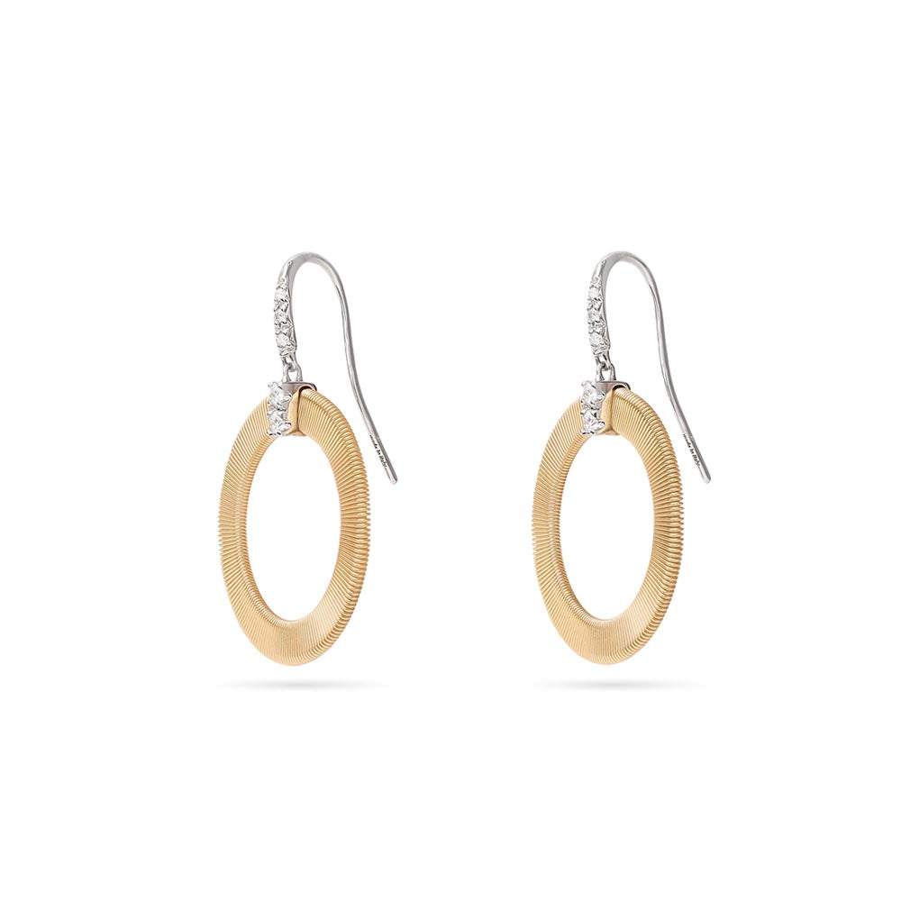Marco Bicego Masai Yellow Gold Circle Drop Earrings