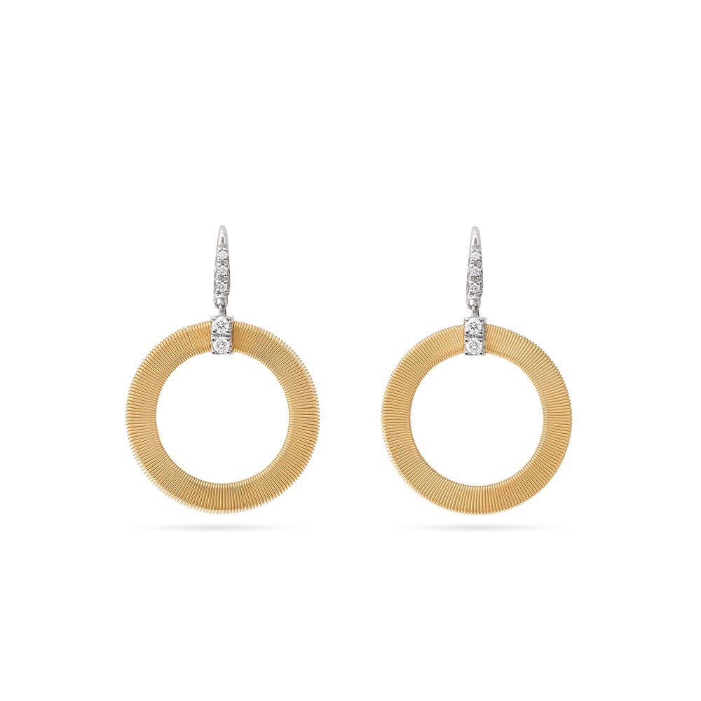 Marco Bicego Masai Yellow Gold Circle Drop Earrings