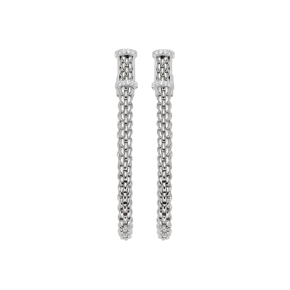 Fope Essentials Flex'it Medium Mesh Chain Diamond Earrings