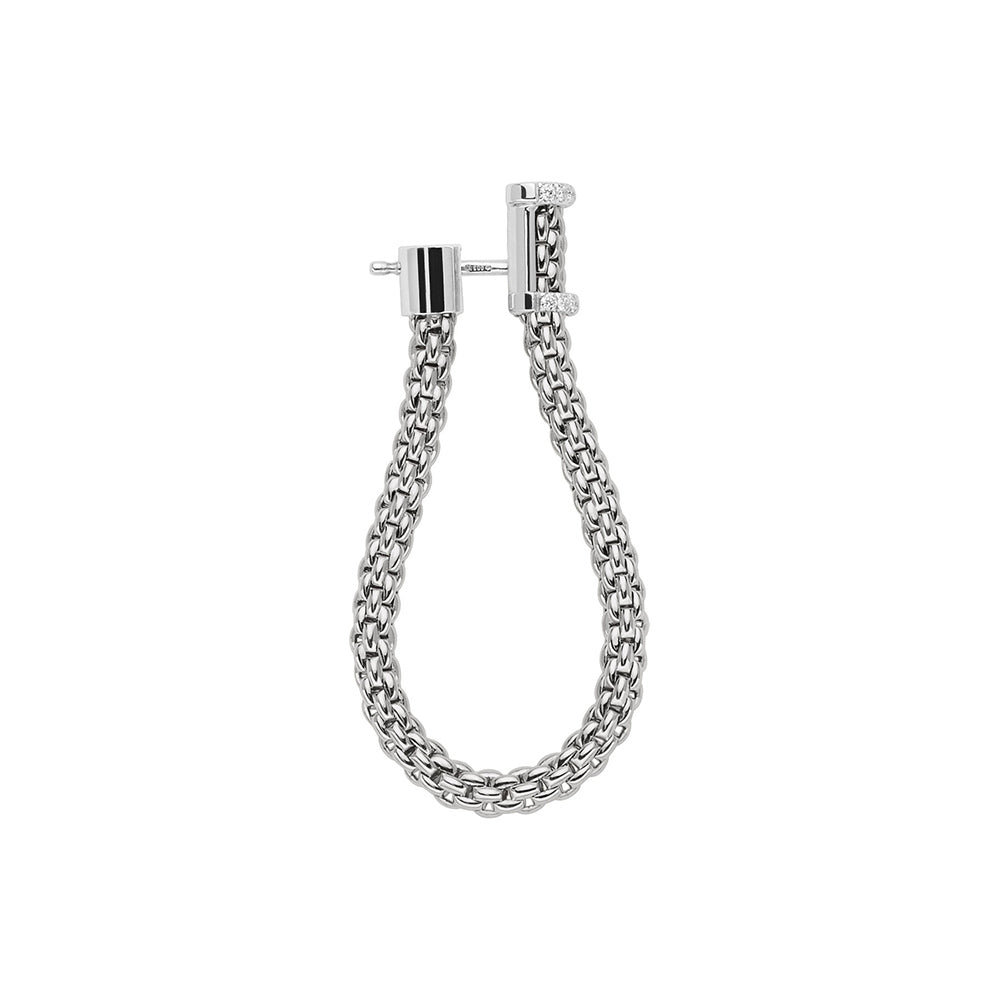 Fope Essentials Flex'it Medium Mesh Chain Diamond Earrings