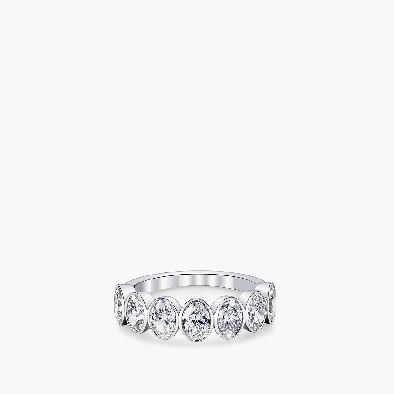 Seven Stone Oval-Cut Diamond Eternity Band