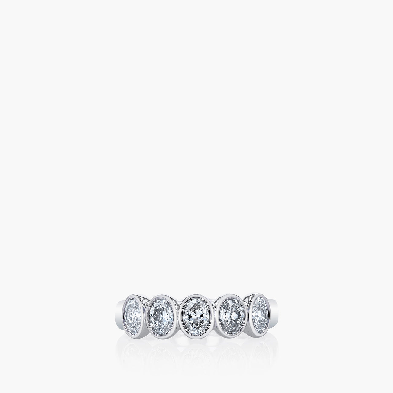 Five Stone Oval-Cut Diamond Eternity Band