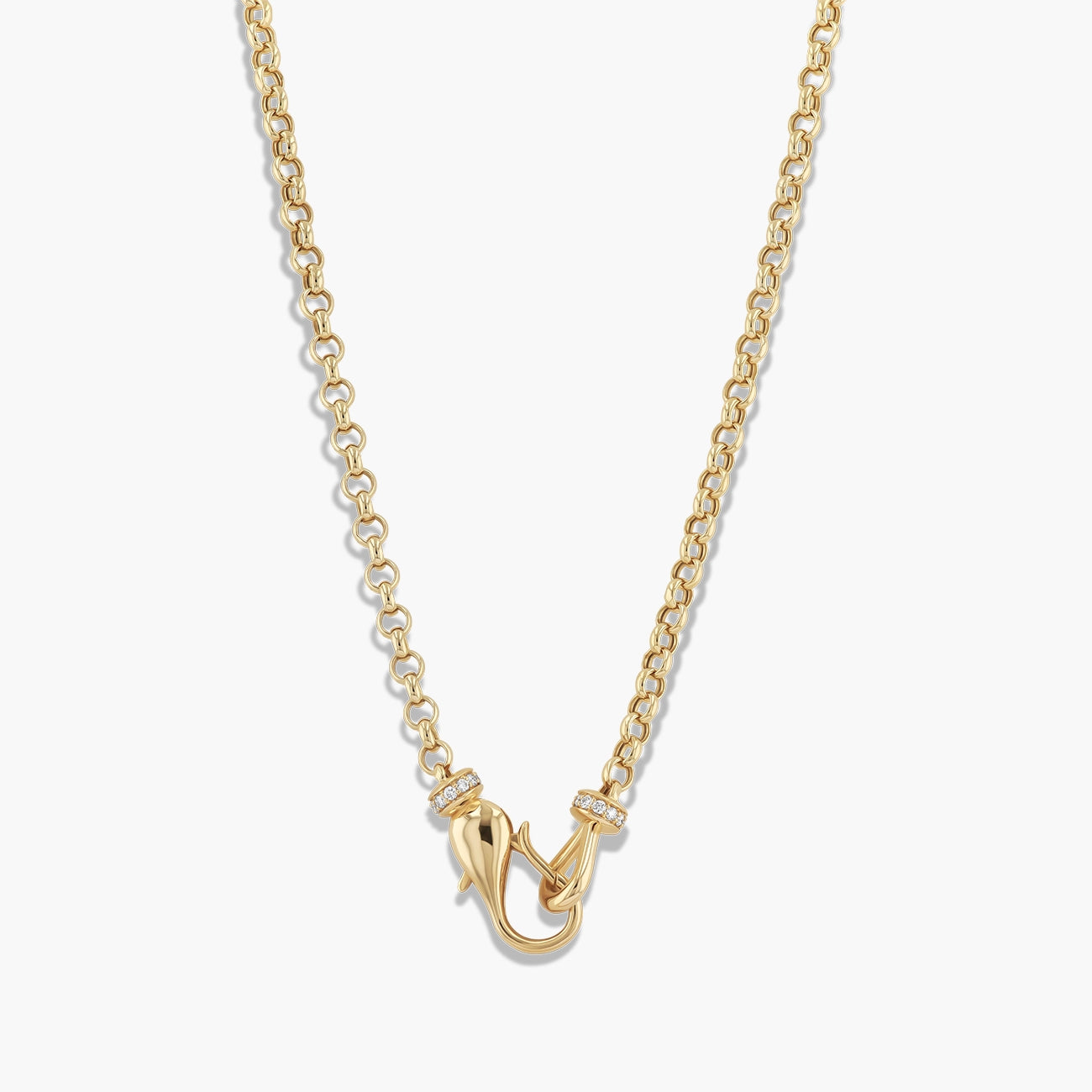 Paramount Gems 0.17 Carat Diamond Chain Necklace in 18K Yellow Gold