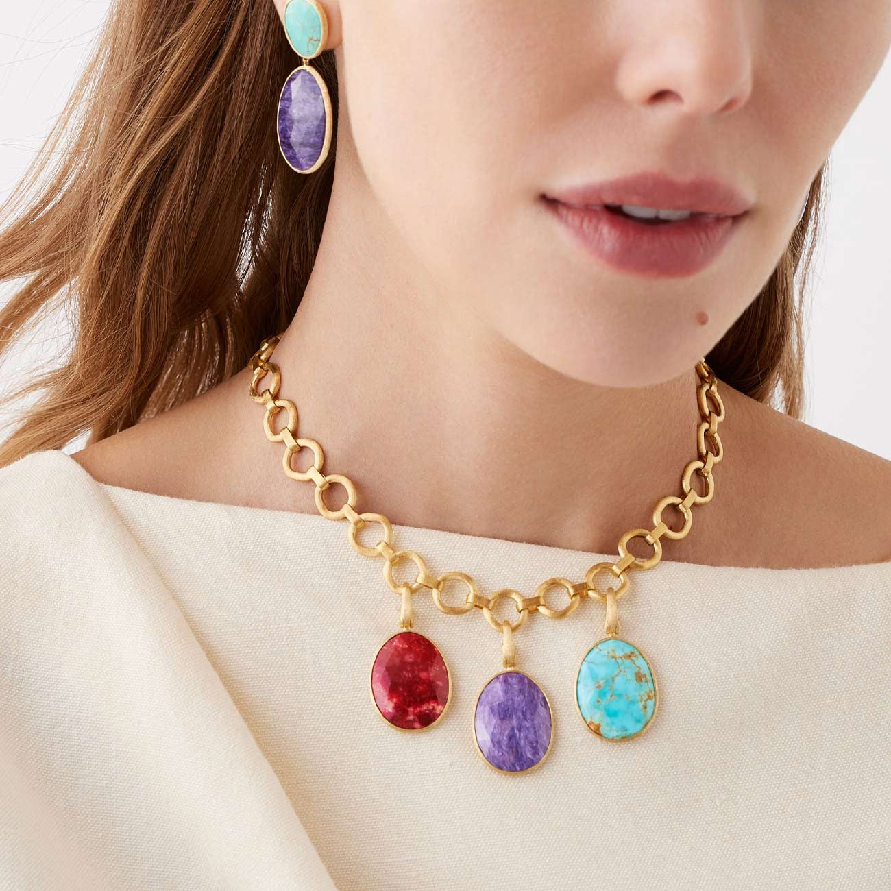 Marco Bicego Lunaria Turquoise Pendant