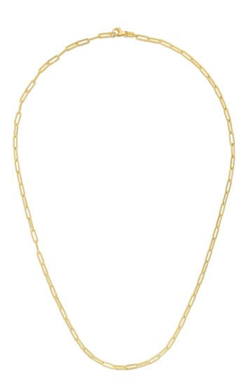 Dainty Paper Clip Link Necklace - 2.5mm