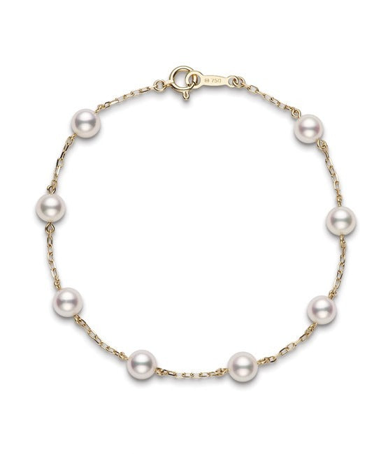 Mikimoto Akoya Pearl Station Bracelet