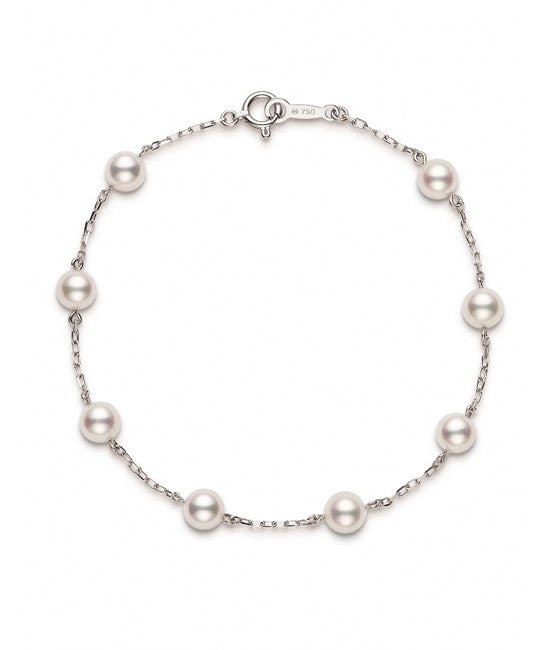 Mikimoto Akoya Pearl Station Bracelet
