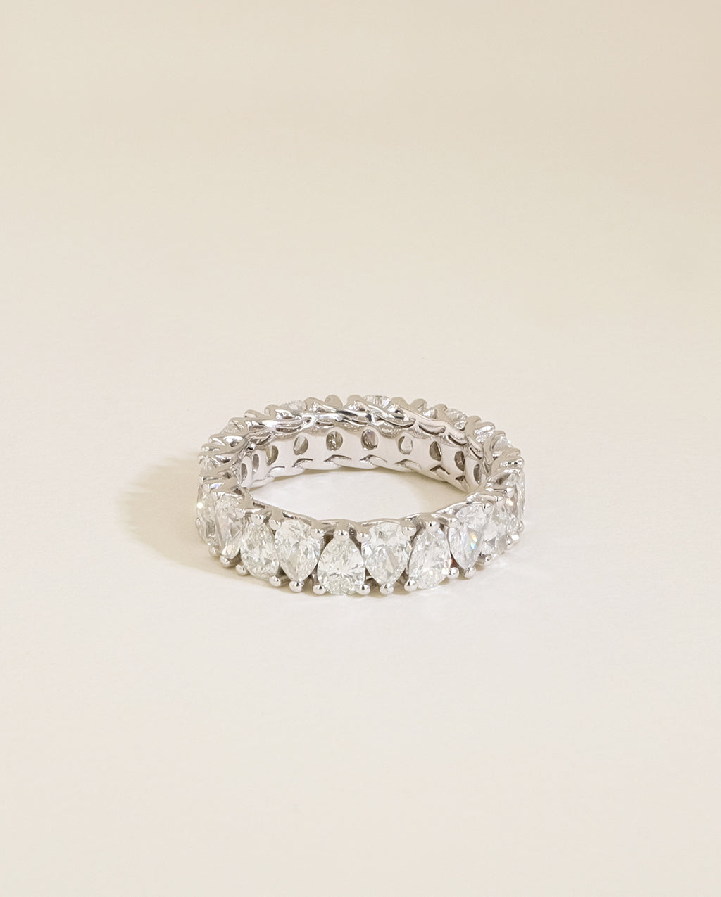 4.50ctw Pear Shaped Diamond Eternity Ring