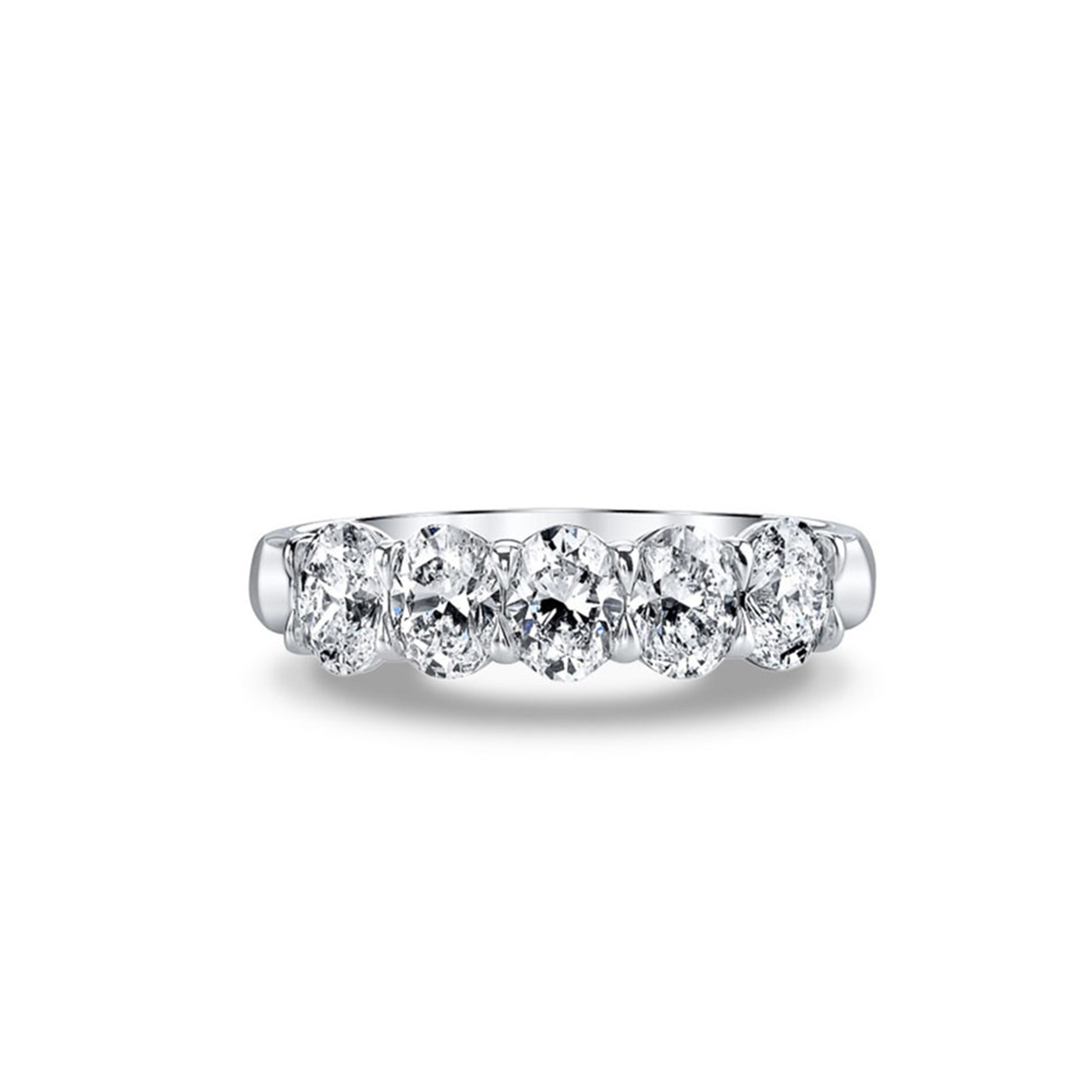 Private Label Oval Diamond Halfway Band