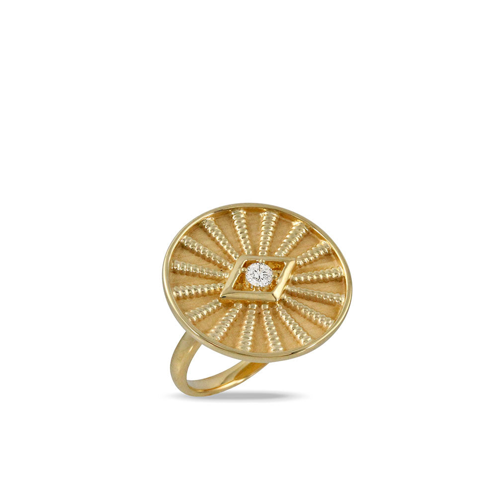 Private Label Diamond Evil Eye Ring