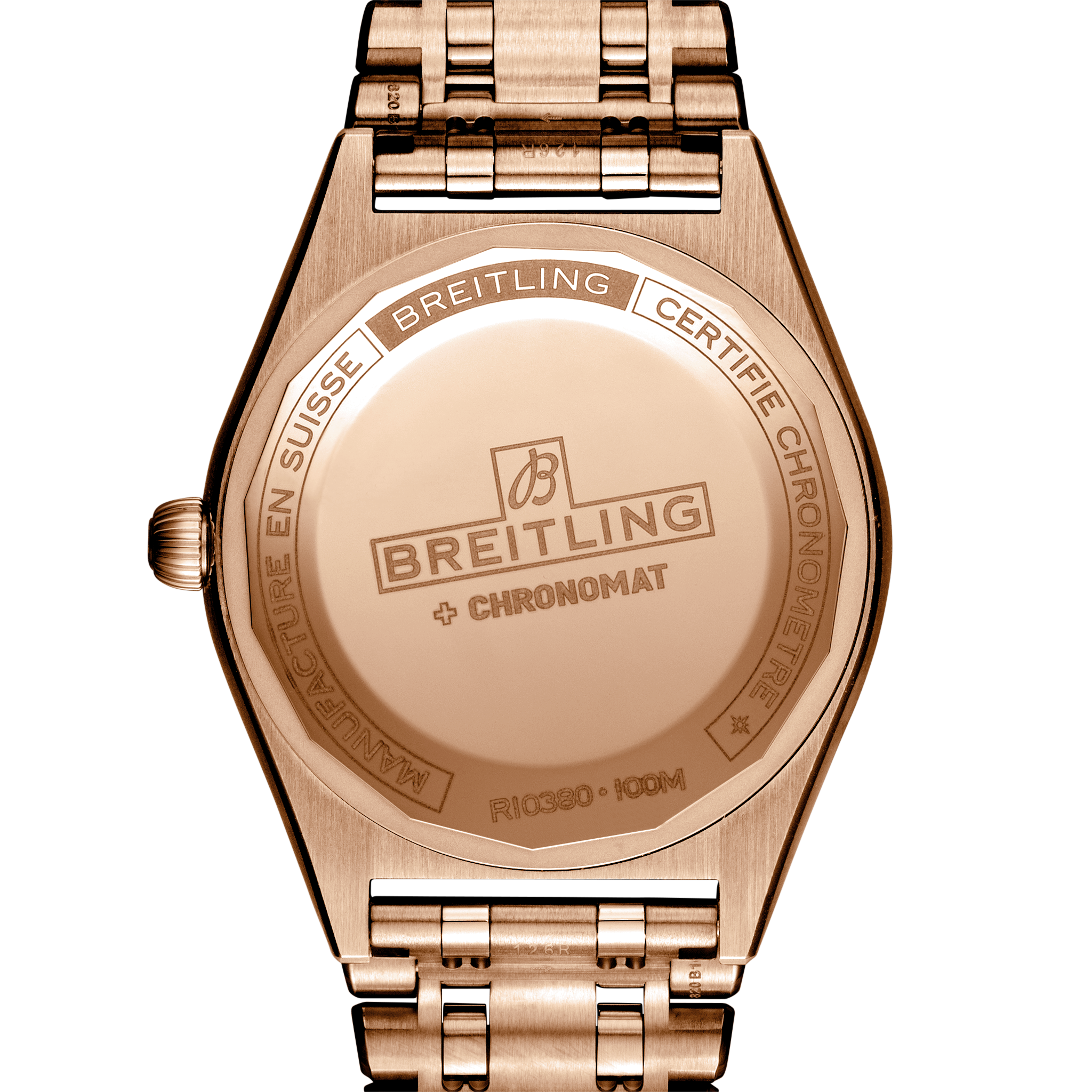 Breitling Chronomat 36 in Rose Gold With White Dial