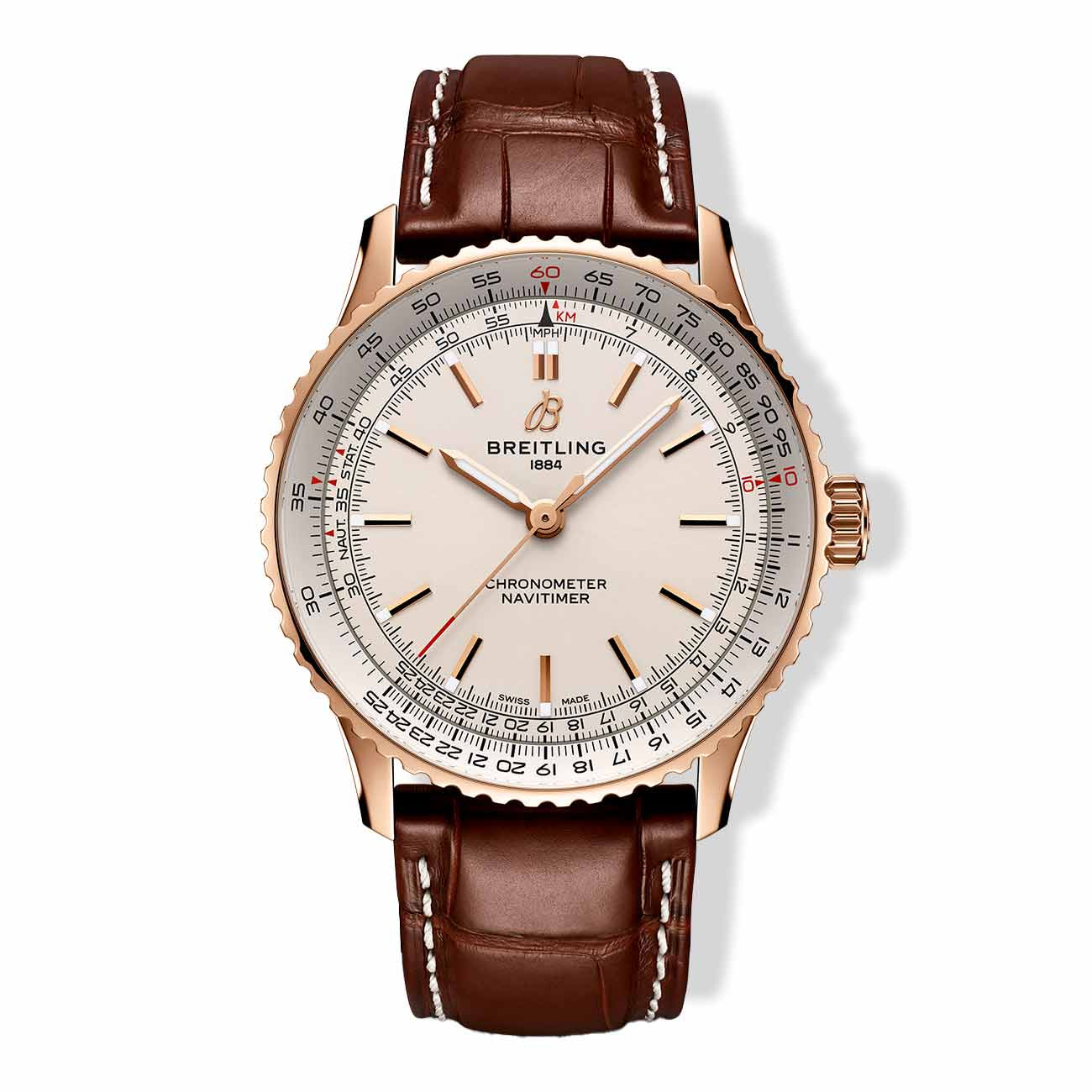 Breitling Navitimer Automatic Rose Gold Dial with Bracelet - 41mm