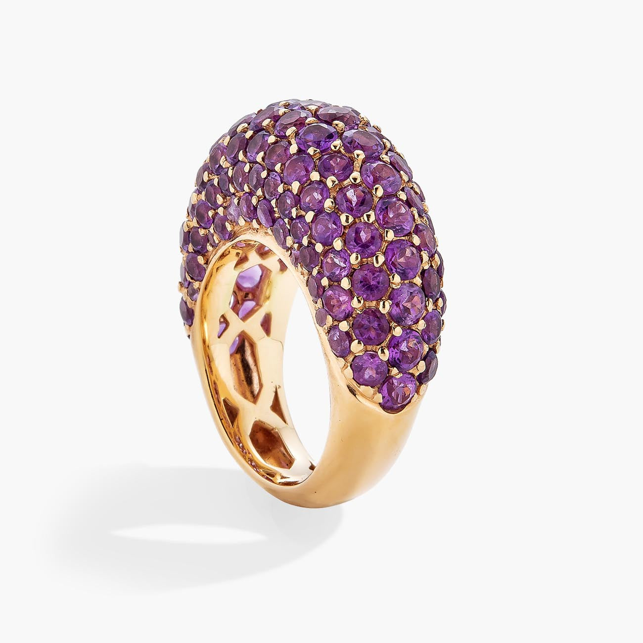 Piranesi Amethyst Gemstone Dome Ring