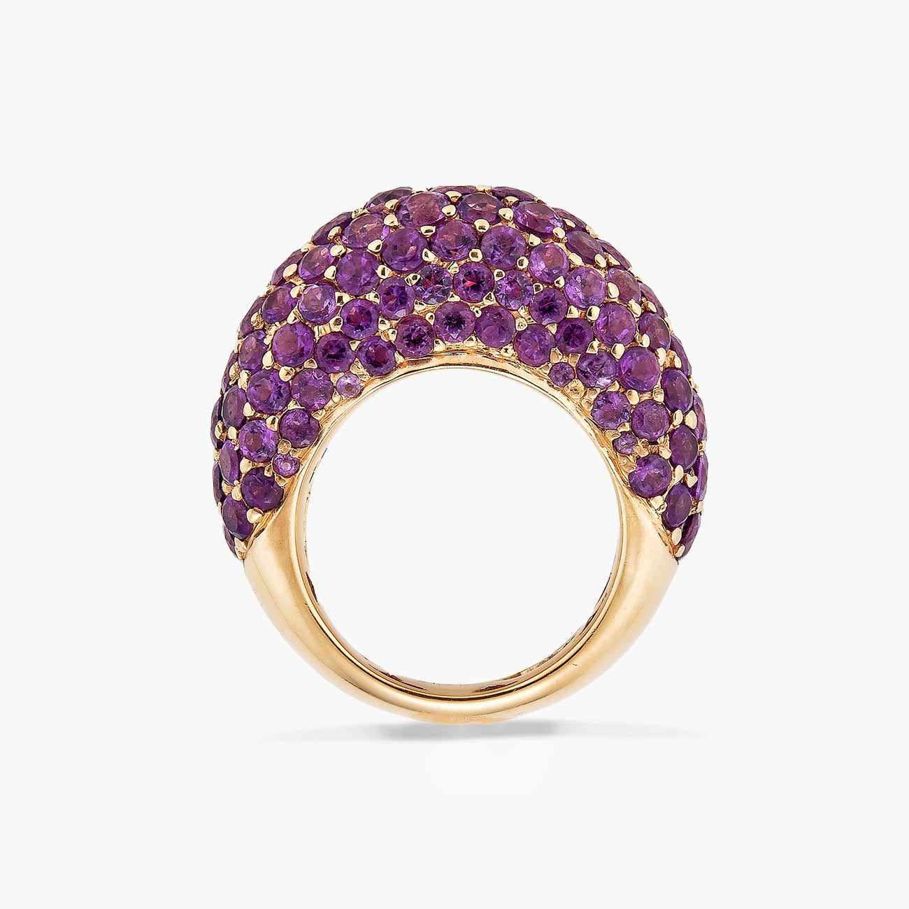 Piranesi Amethyst Gemstone Dome Ring