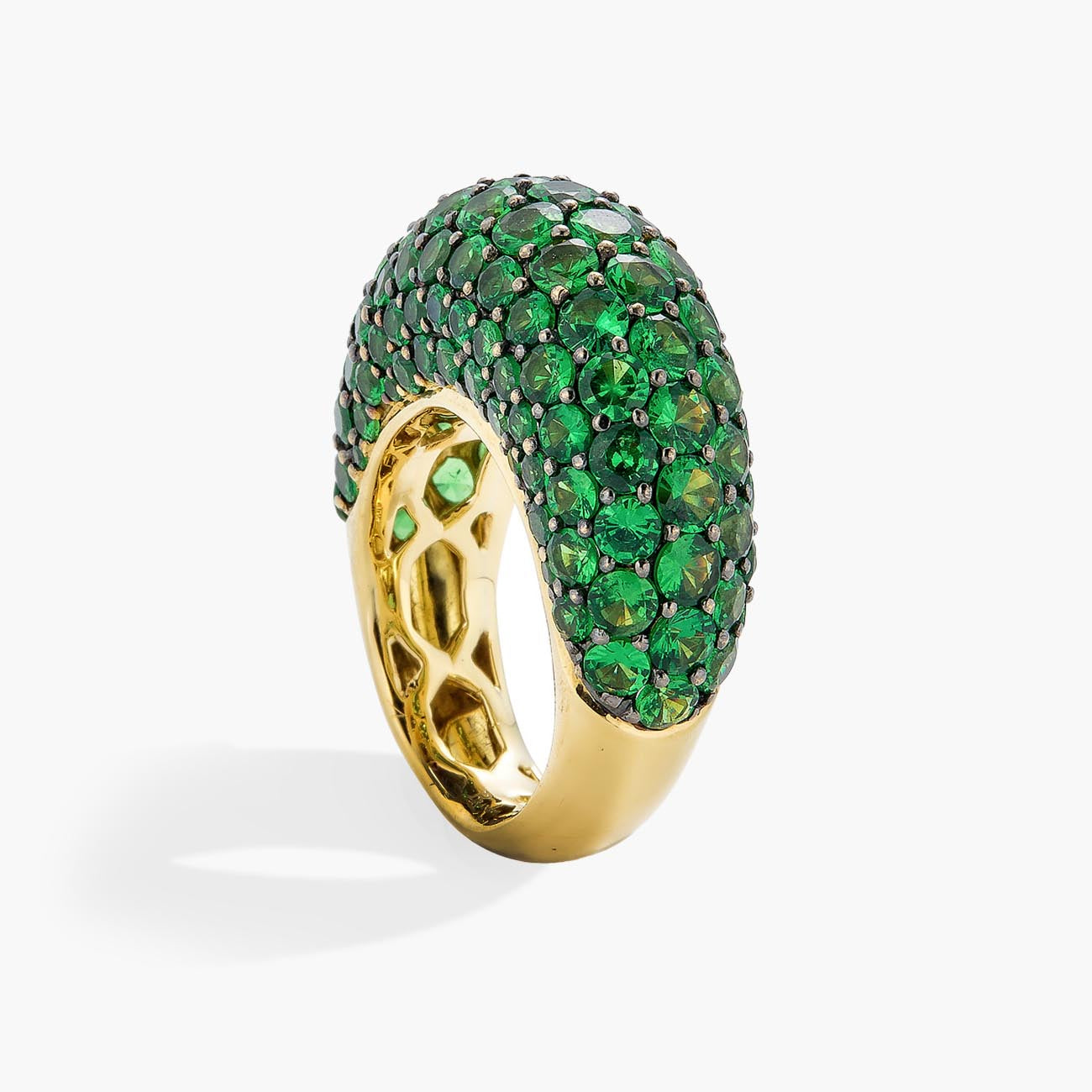 Piranesi Tsavorite Gemstone Dome Ring