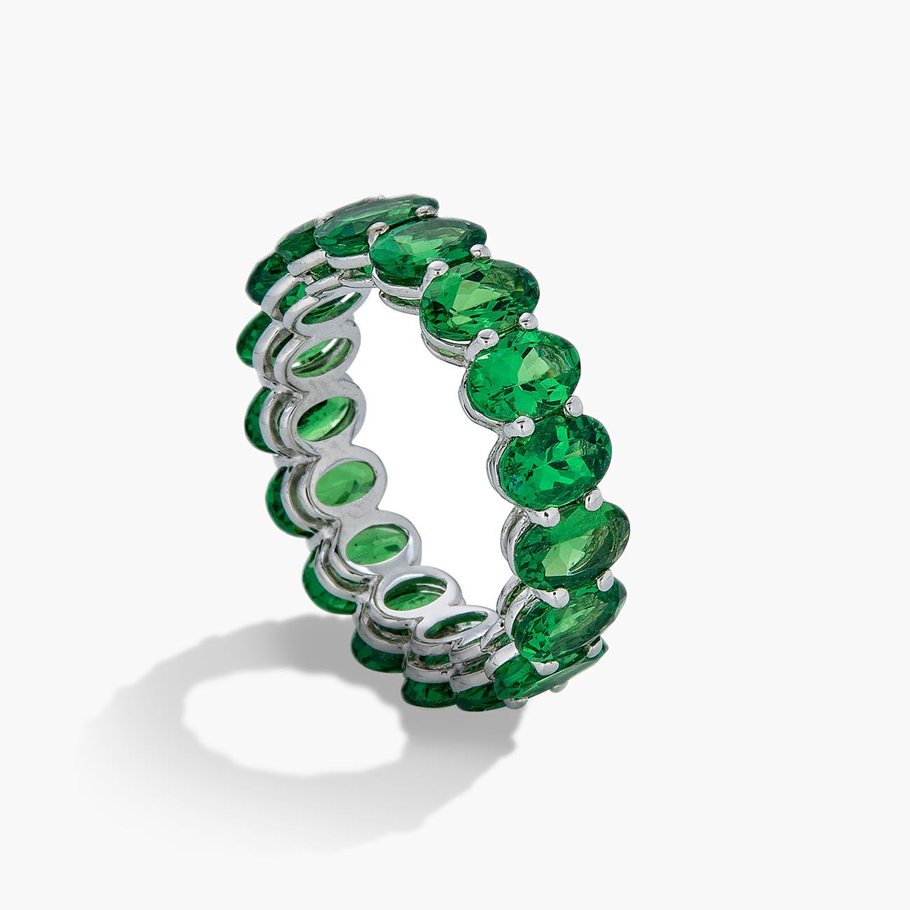 Piranesi Tsavorite Oval Eternity Ring