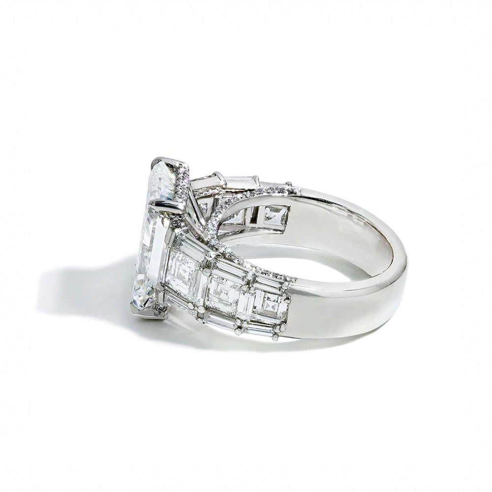 6 Carat Radiant Diamond Engagement Ring