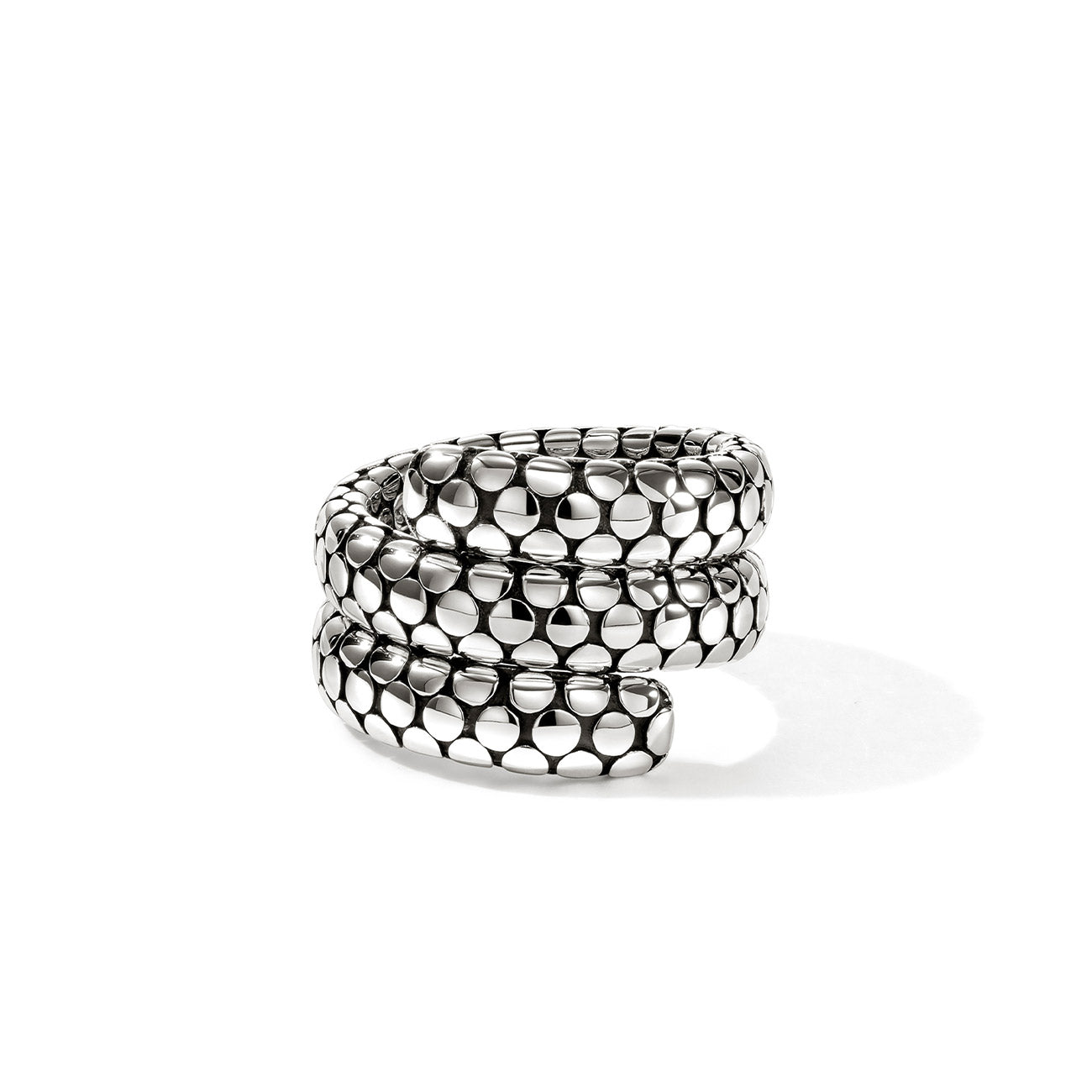 John Hardy Dot Double Coil Silver Ring