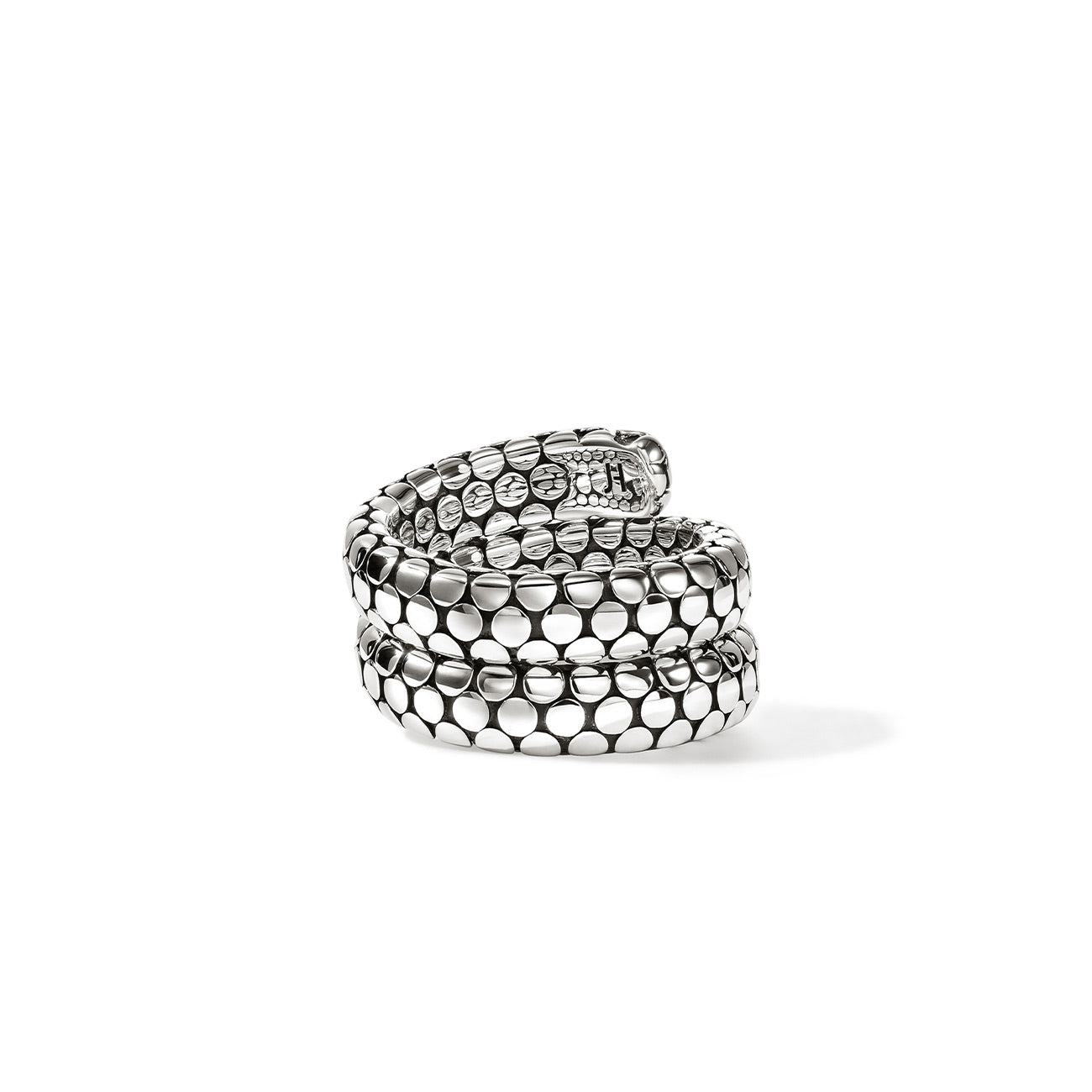 John Hardy Dot Double Coil Silver Ring