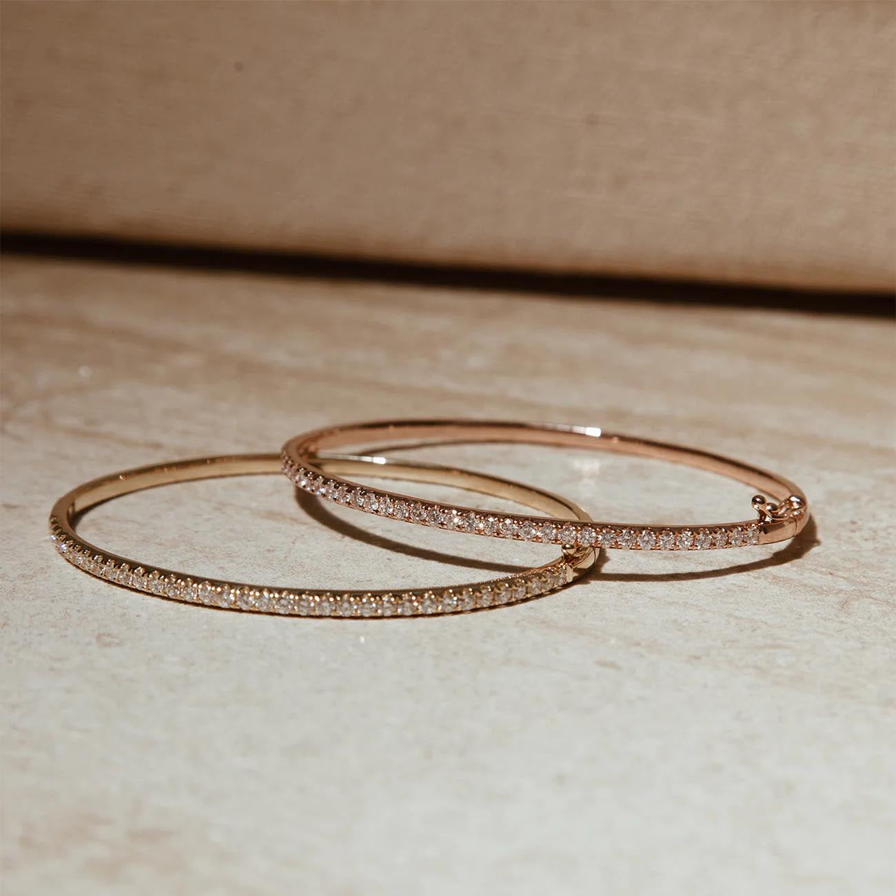 Carbon and Hyde Classic Diamond Bangle