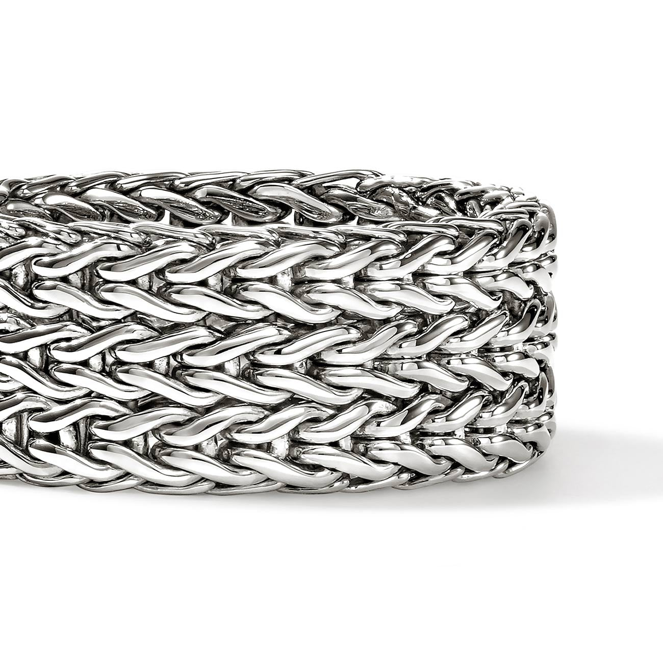 John Hardy Icon Link Silver Band Ring - 9mm