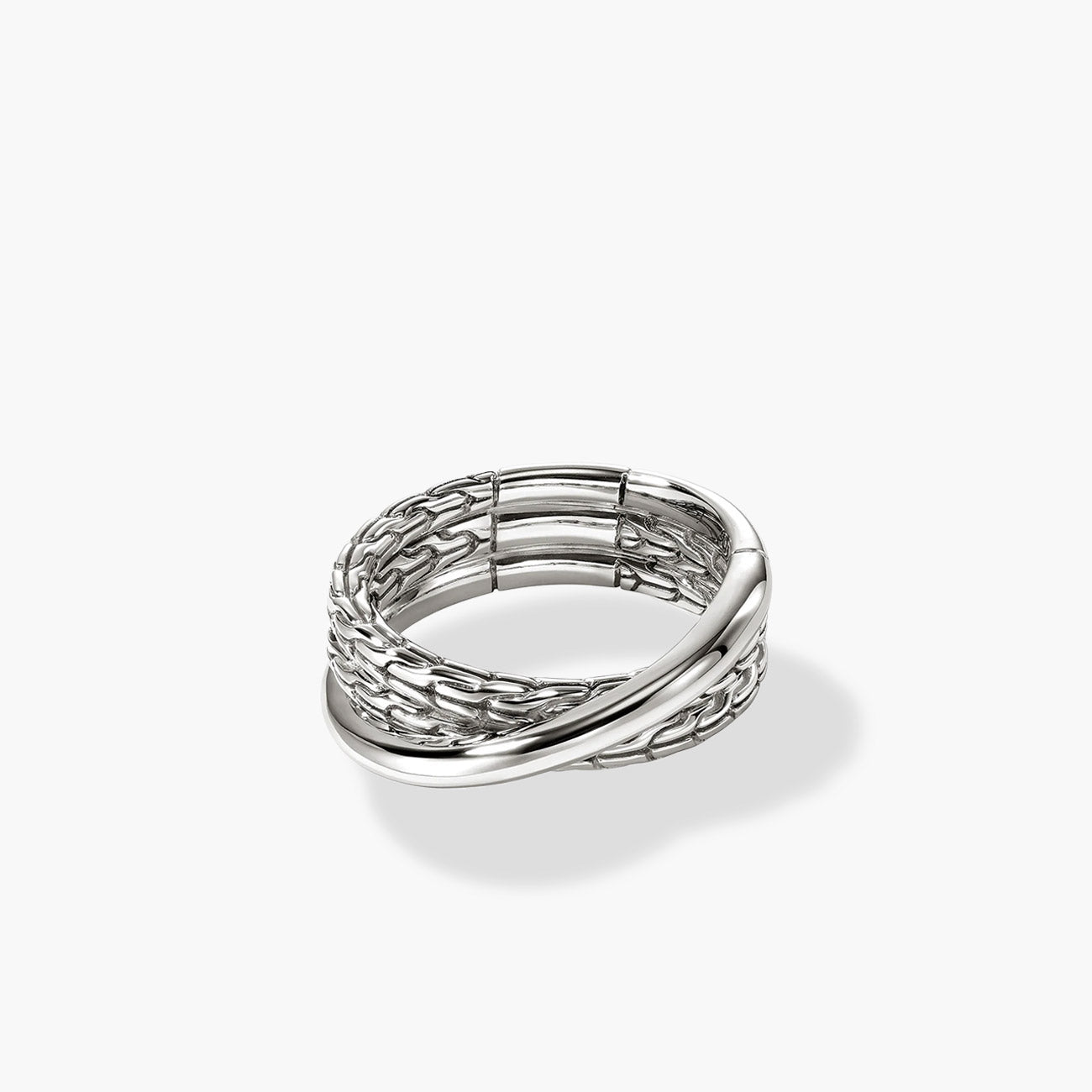 John Hardy Essentials Crossover Silver Ring