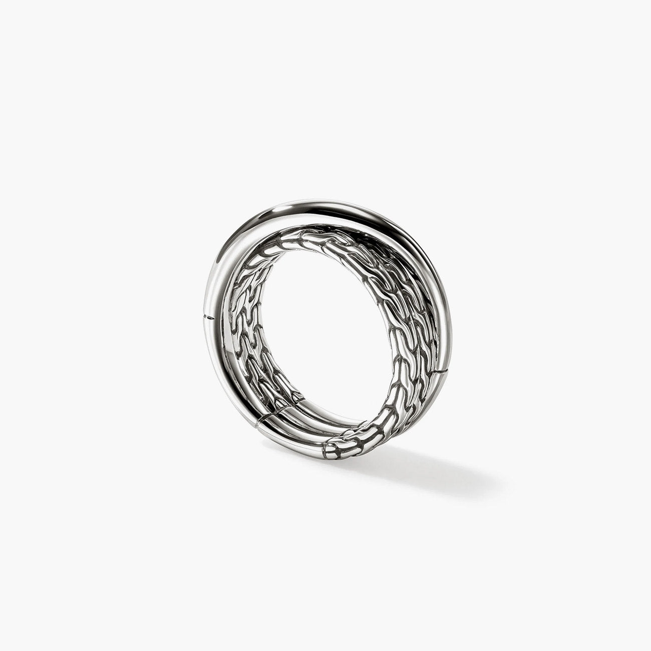 John Hardy Essentials Crossover Silver Ring