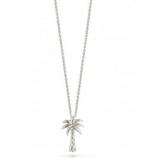 Roberto Coin Tiny Treasures White Gold Palm Tree Pendant Necklace