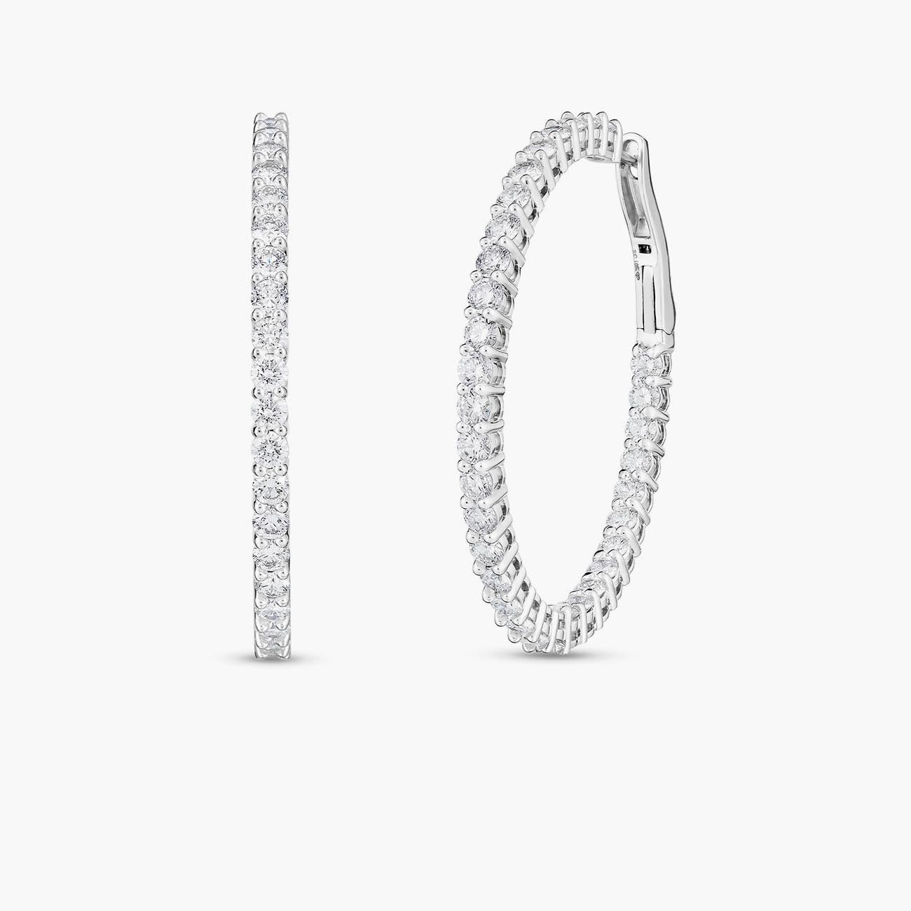 Roberto Coin Perfect Diamond Hoops - 7.95ctw