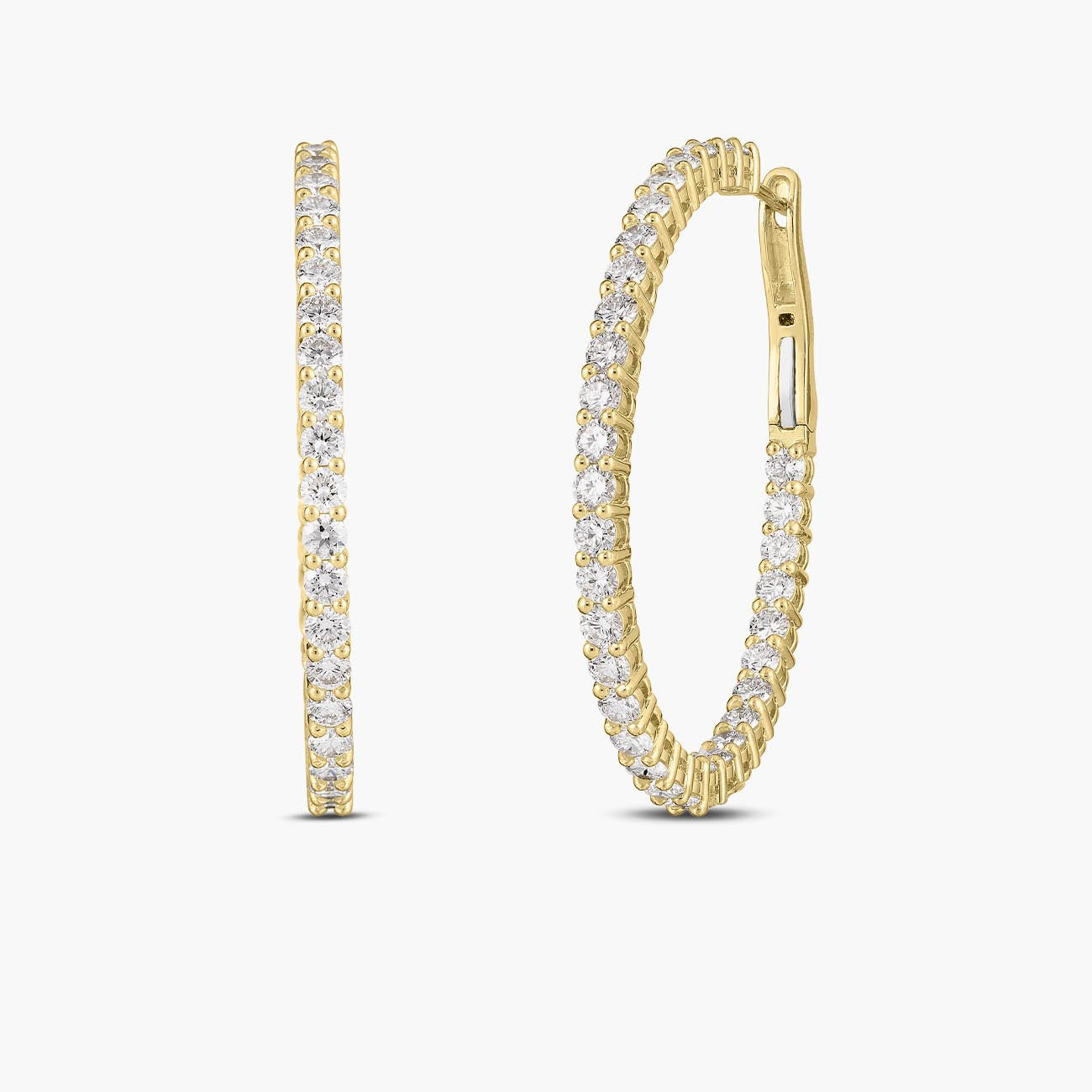 Roberto Coin Perfect Diamond Hoops - 7.95ctw