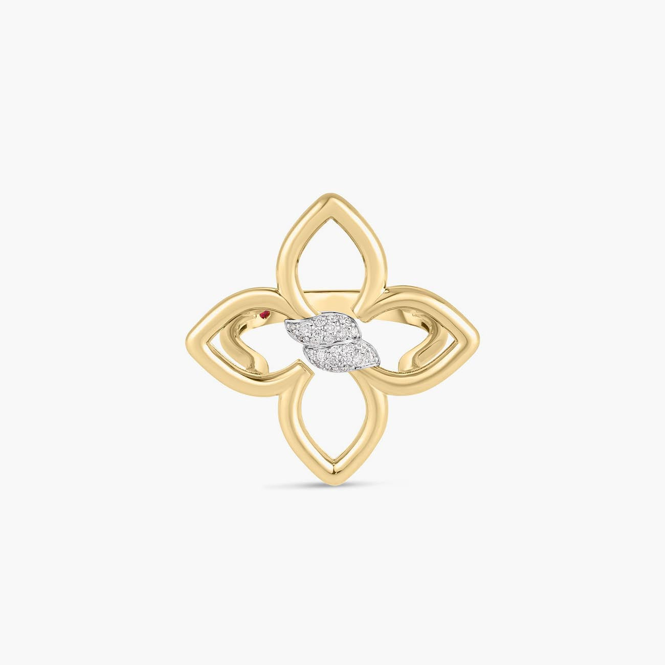 Roberto Coin Cialoma 18k Gold and Diamond Small Ring