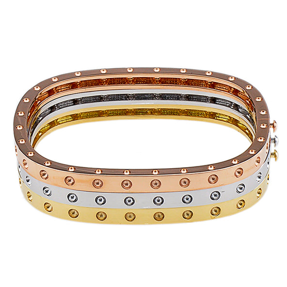 Roberto Coin Pois Moi Yellow Gold Single Bangle Bracelet