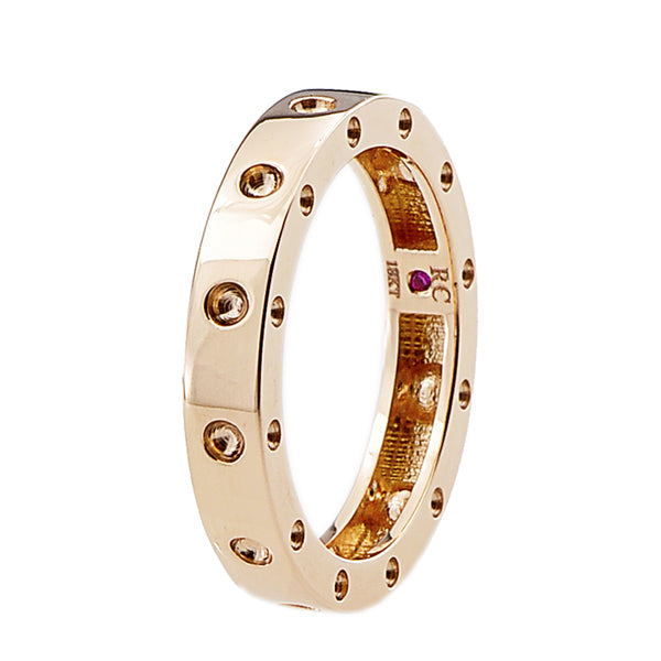 Roberto Coin Pois Moi Rose Gold Single Round Ring