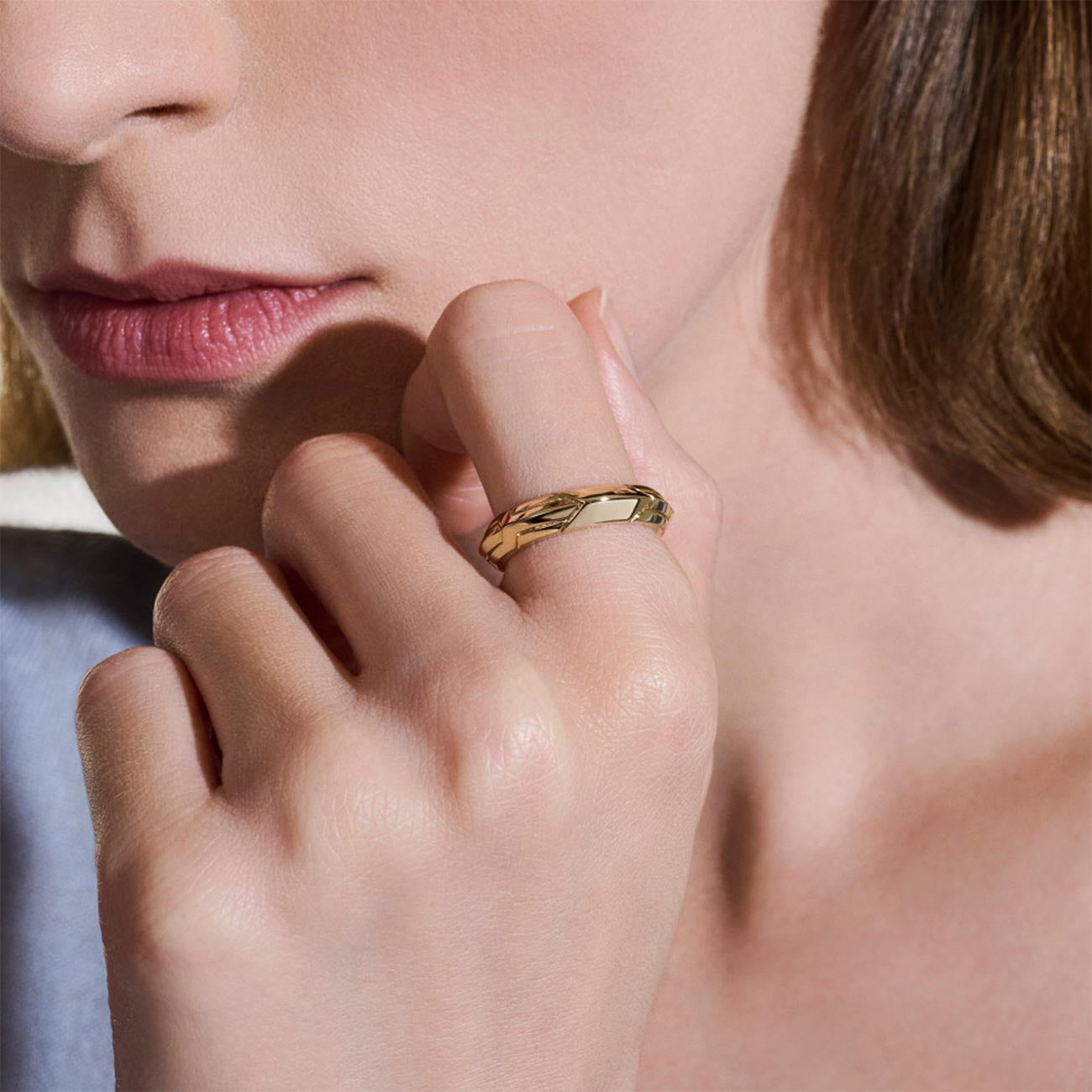 John Hardy Icon 50 14K Yellow Gold Band Ring - 5mm