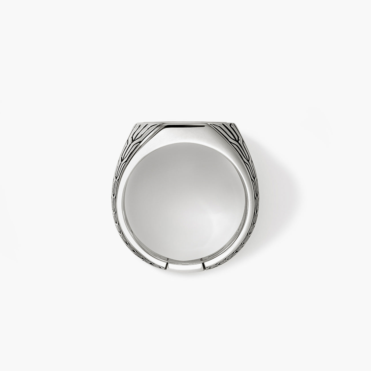John Hardy Black Onyx Octagon Silver Signet Ring