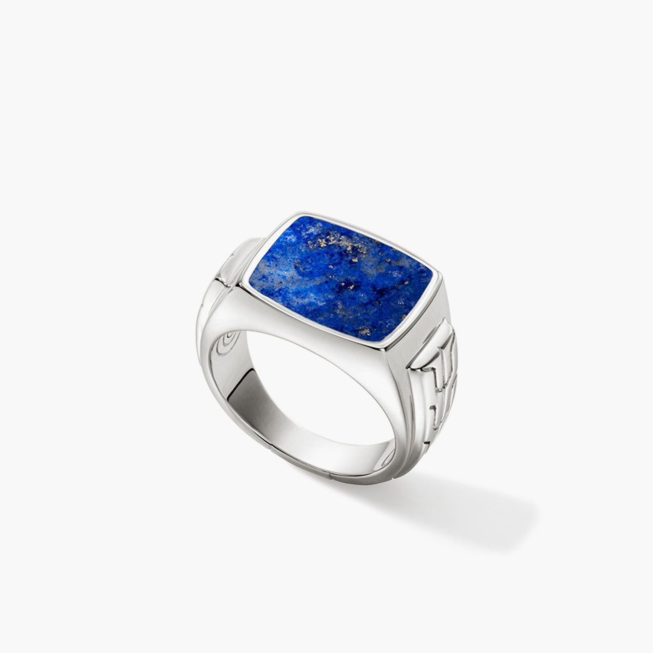 John Hardy Lapis Lazuli Silver Signet Ring