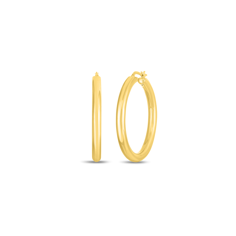 Roberto Coin Wide Hoop Earrings – 40mm