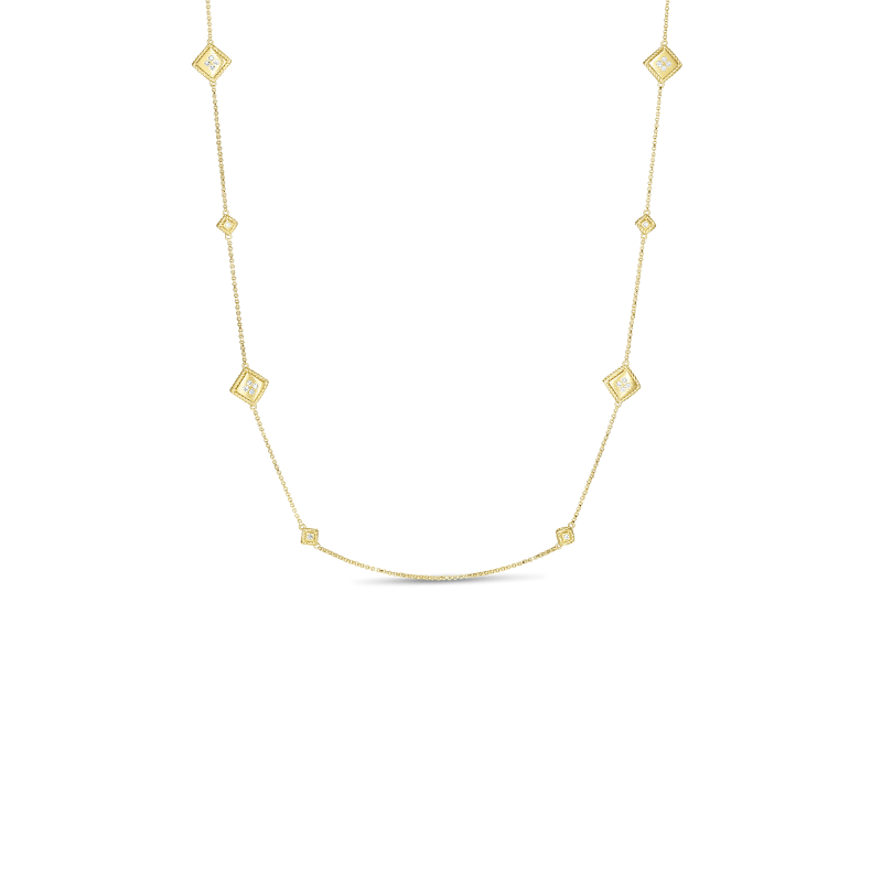 Roberto Coin Palazzo Ducale Diamond Station Necklace