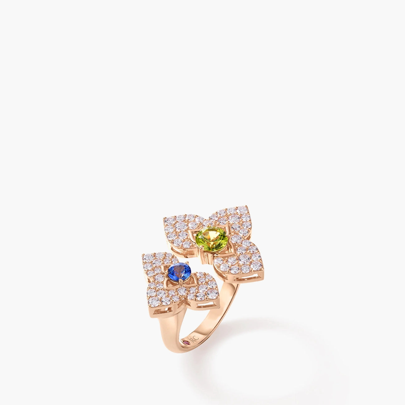 Roberto Coin Venetian Princess Split Flower Ring in 18K Rose Gold