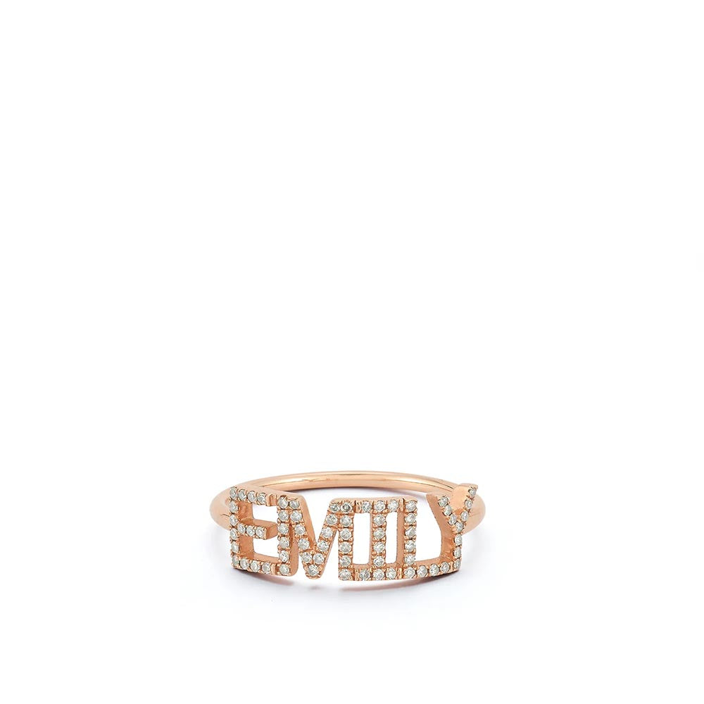 EF Collection Custom Name Ring