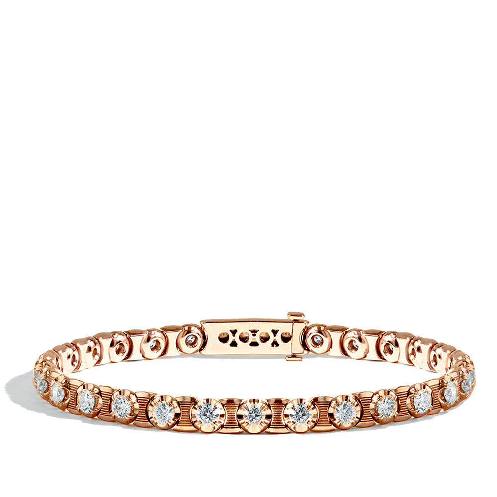Robert Pelliccia Men's Rose Gold Diamond Tennis Bracelet