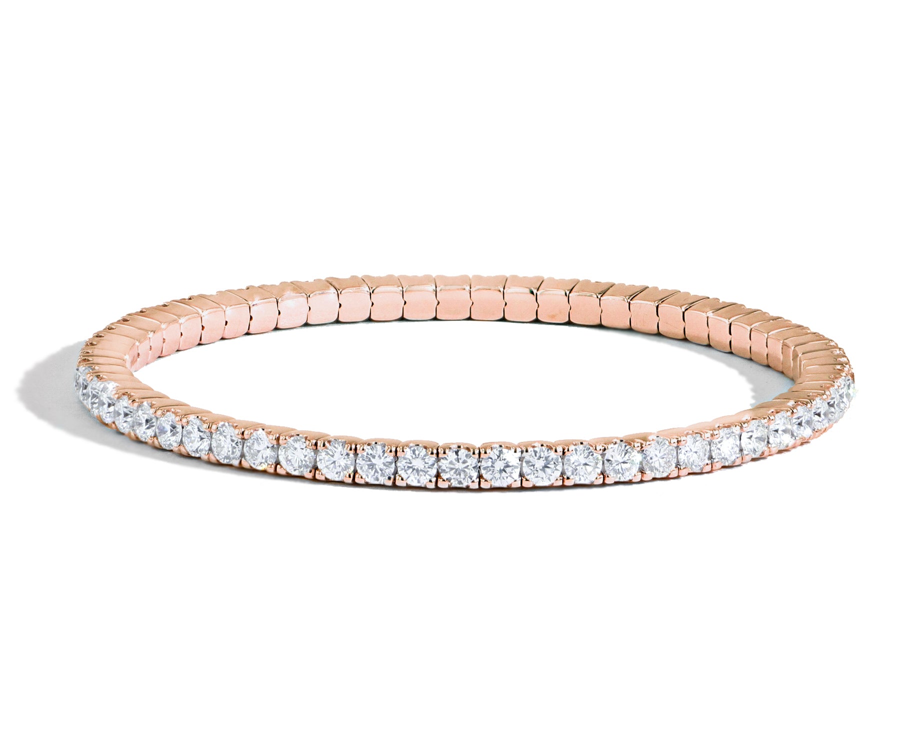 Flexible Diamond Infinity Bangle Bracelet - 5.50 ctw