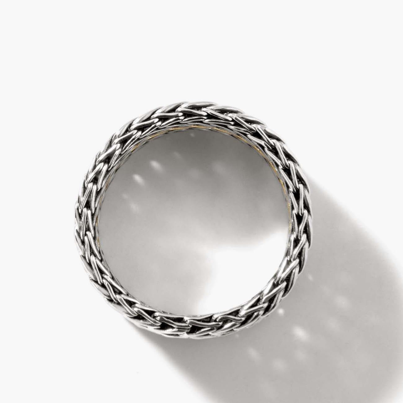 John Hardy Rata 18K Gold & Silver 9mm Ring