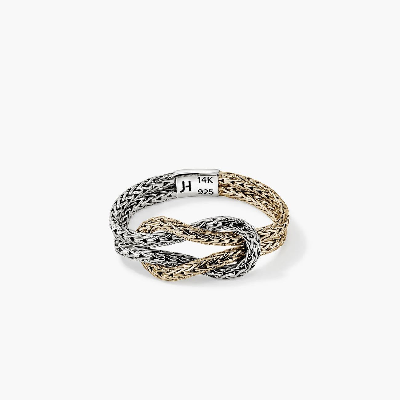 John Hardy Love Knot Two-Tone Chain Ring