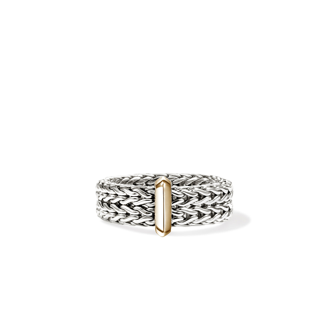 John Hardy Icon Link Two-Tone 6mm Bar Ring
